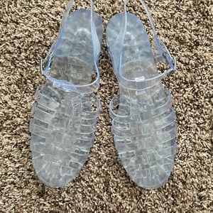 Clear jelly sandals